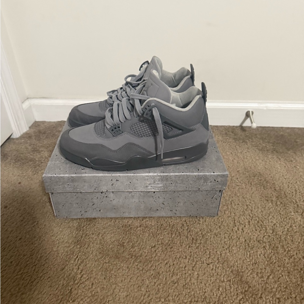 Jordan Gray Sneakers Athletic Silhouette